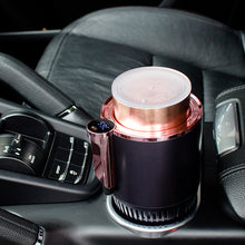 2 In1 Car Heating Cooling Cup Holder Digital Temperature  Mini Car Refrigerator