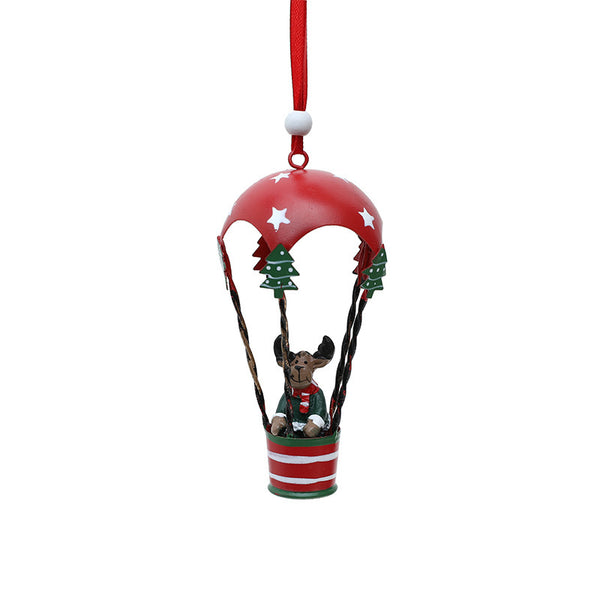 Pendant Creative Nordic Iron Christmas Hot Air Balloon Parachute