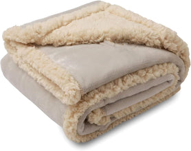 Flannel Cotton Wool Sherpa Thick Pet Blanket Dog Kennel