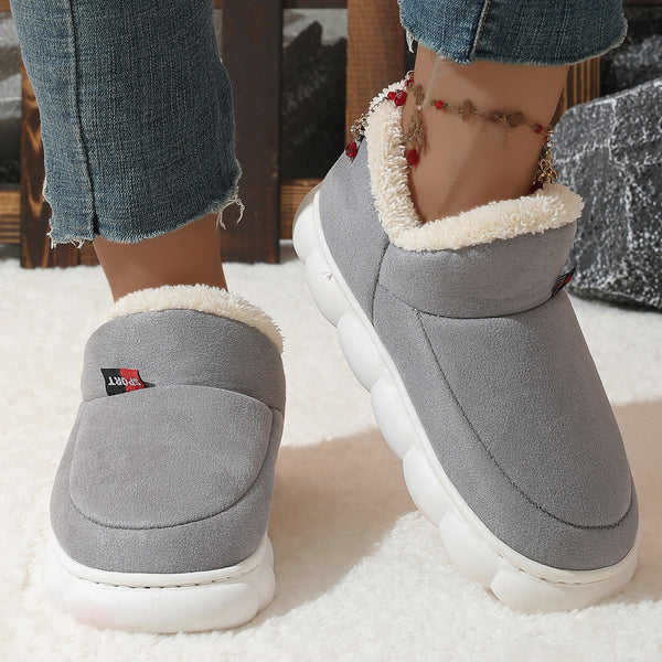 Winter Plush Cotton  Warm Suede House Shoes