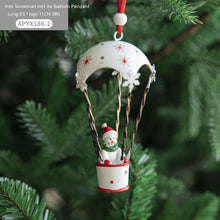 Pendant Creative Nordic Iron Christmas Hot Air Balloon Parachute