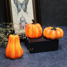 Halloween Pumpkin Lantern  LED Candle Lamp Resin Luminous