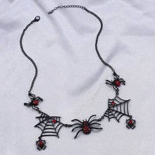 Halloween Spider Web Necklace For Women