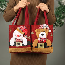 Funny Creative Santa Claus Christmas Candy Gift Tote Bag For Kids