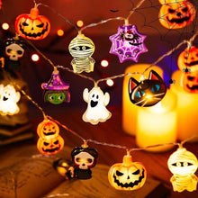 Halloween Lighting Chain Pumpkin Ghost Bat Modeling Lamp