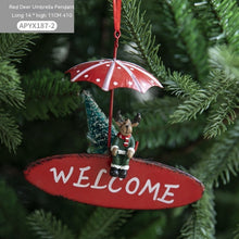 Pendant Creative Nordic Iron Christmas Hot Air Balloon Parachute