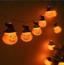 Halloween Lighting Chain Pumpkin Ghost Bat Modeling Lamp