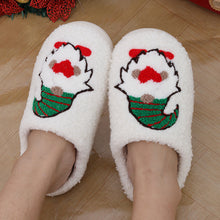 Cute Cartoon Santa Claus Home Slippers Warm Shoes