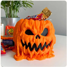 Melting Halloween Pumpkin Candy Bowl With Lid Reusable Candy Dish