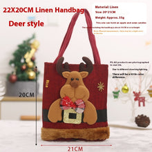 Funny Creative Santa Claus Christmas Candy Gift Tote Bag For Kids