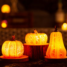 Halloween Pumpkin Lantern  LED Candle Lamp Resin Luminous