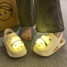 Cute Slipper With Panda Lamp Summer Sandales Femme Light