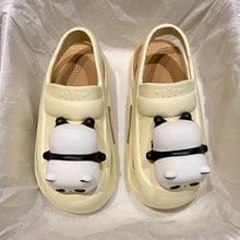 Cute Slipper With Panda Lamp Summer Sandales Femme Light