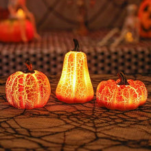 Halloween Pumpkin Lantern  LED Candle Lamp Resin Luminous