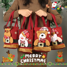 Funny Creative Santa Claus Christmas Candy Gift Tote Bag For Kids