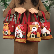 Funny Creative Santa Claus Christmas Candy Gift Tote Bag For Kids