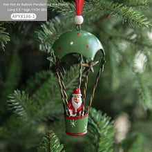 Pendant Creative Nordic Iron Christmas Hot Air Balloon Parachute