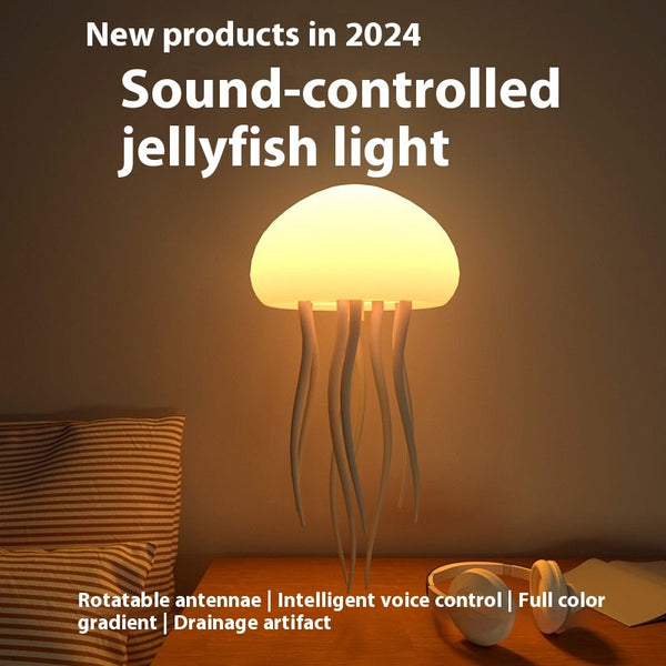 Jellyfish Decorations Smart Table Lamp For Bedside Desk