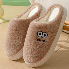 Cute Cartoon Big-eyes Non-slip Slippers For Winter