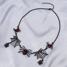 Halloween Spider Web Necklace For Women