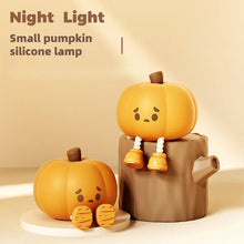 Halloween Touch Pumpkin Night Light Cute Soft Silicone Lamp