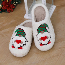 Cute Cartoon Santa Claus Home Slippers Warm Shoes