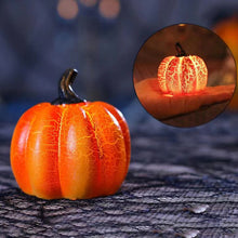 Halloween Pumpkin Lantern  LED Candle Lamp Resin Luminous